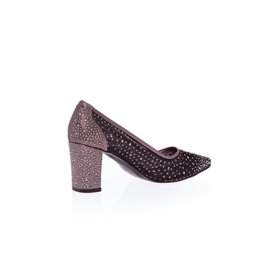  Kent Shop Platin 7 Cm Sindirella Kadın Topuklu Ayakkabı
