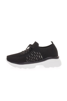  Kent Shop Siyah Triko 4 Cm Kadın Spor Ayakkabı