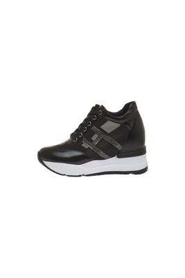  Kent Shop Siyah 7 Cm Taşlı Kadın Spor Ayakkabı