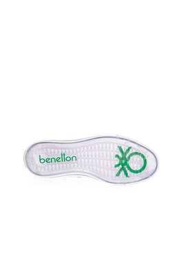  Benetton Yeşil 2 Cm Keten Kadın Spor Ayakkabı